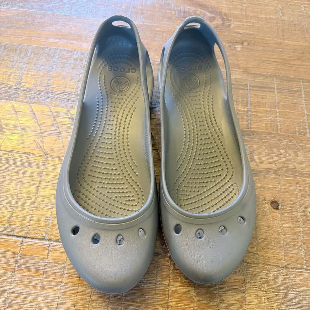 Crocs Kadee Ballet Flat Size 10 Gray